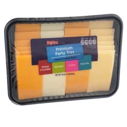 Hy-vee Premium Party Tray Natural Cheese Slices