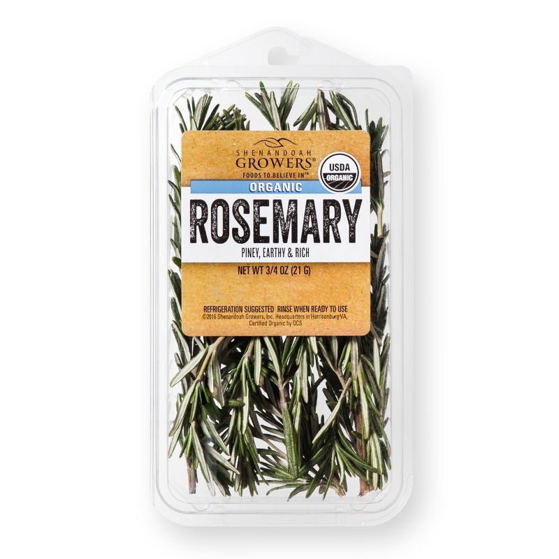 slide 1 of 3, Organic Rosemary - 0.75oz Package, 0.75 oz
