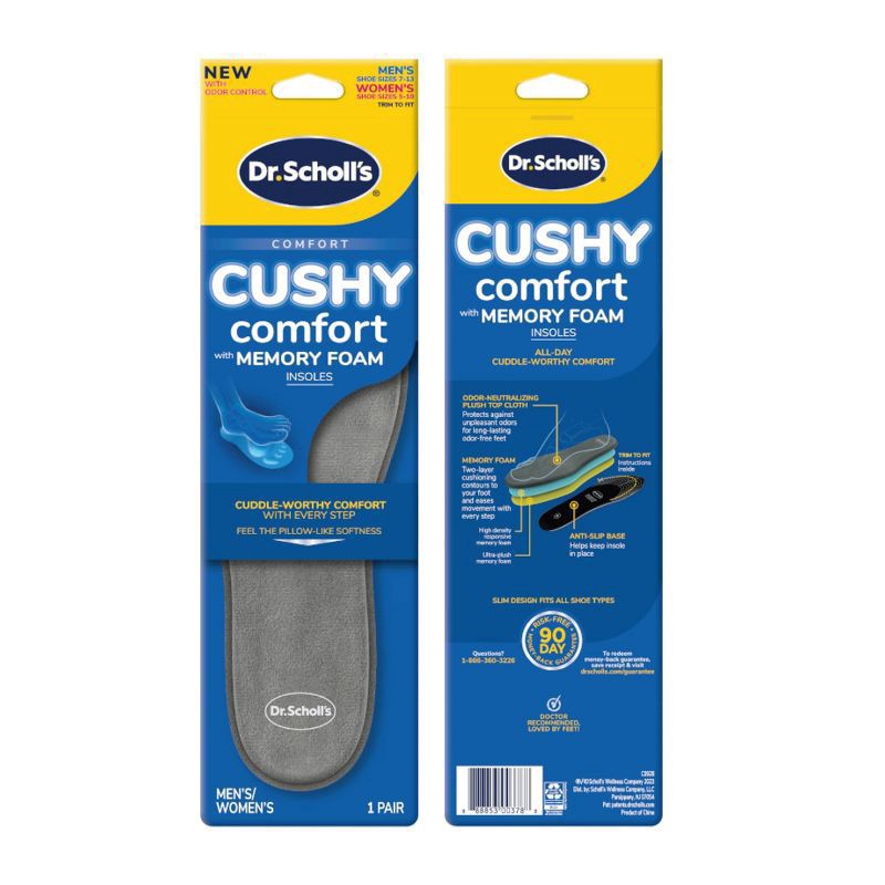 slide 2 of 12, Dr. Scholl's Cushy Comfort Insole - Unisex, 1 ct