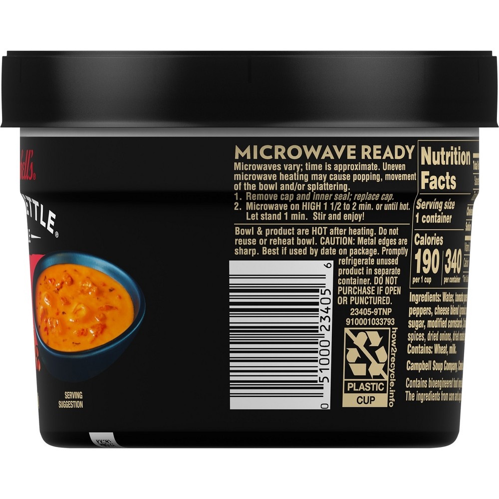 slide 2 of 5, Campbell's Slow Kettle Style Red Pepper & Gouda Soup Microwavable Bowl - 15.5oz, 15.5 oz