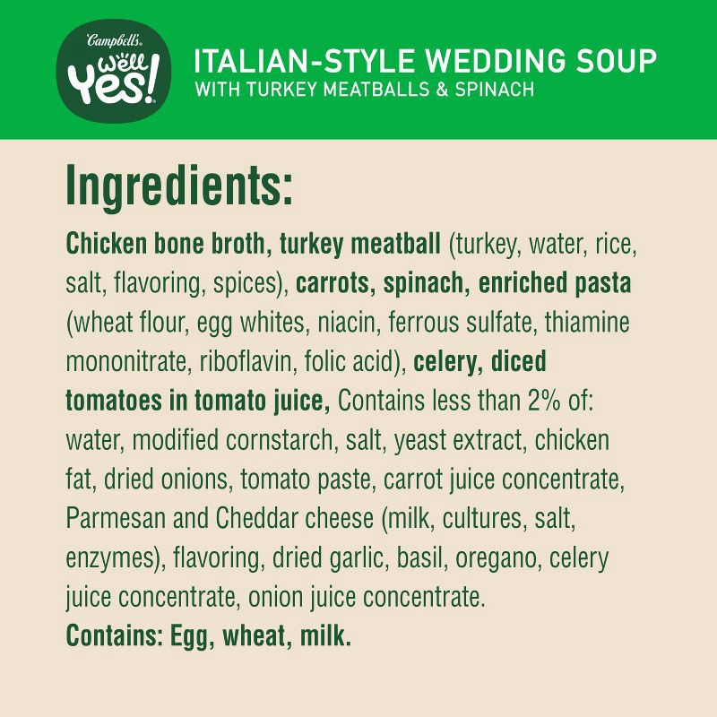 slide 5 of 10, Campbell's Well Yes! Italian-Style Wedding Soup - 16.1oz, 16.1 oz