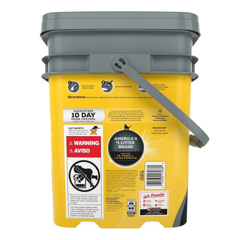 slide 2 of 9, Purina Tidy Cats 4-in-1 Strength Clumping and Low Dust Scoop Cat & Kitty Litter for Odor Control - 35lbs, 35 lb