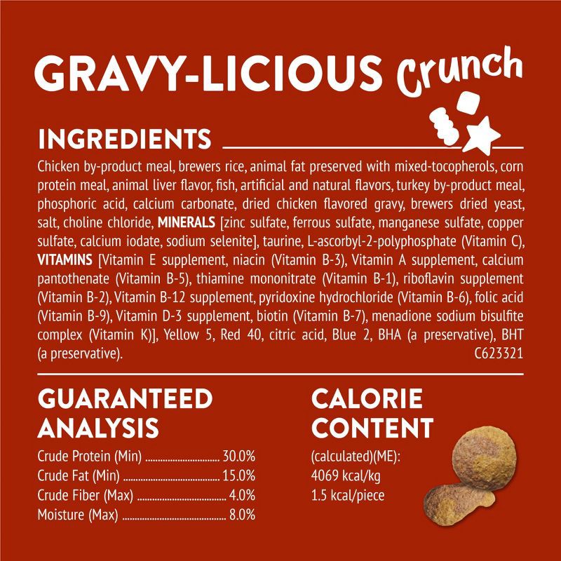 slide 6 of 11, Purina Friskies Party Mix Chicken Gravy-Licious Crunch Crunchy Cat Treats - 6oz, 6 oz