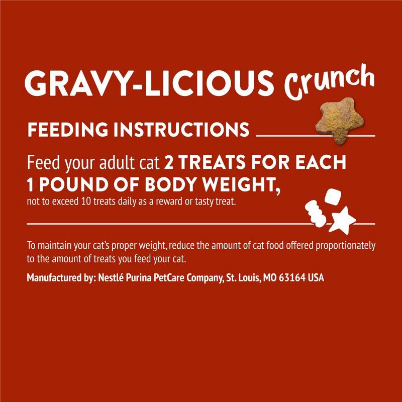 slide 9 of 11, Purina Friskies Party Mix Chicken Gravy-Licious Crunch Crunchy Cat Treats - 6oz, 6 oz