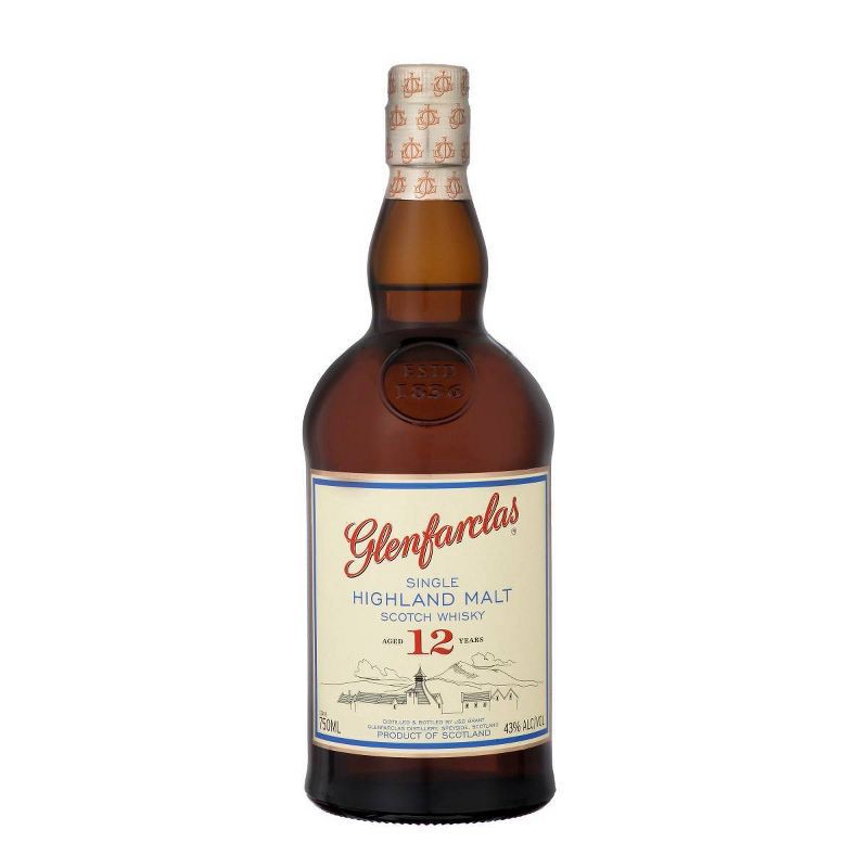 slide 1 of 1, Glenfarclas 12yr Highland Single Malt Scotch Whisky - 750ml Bottle, 750 ml