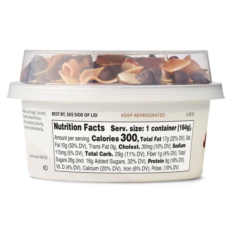 slide 6 of 7, noosa Coconut Almond Chocolate Mix-ins Aussie Style Yogurt - 9g Protein 5.8oz, 9 gram, 5.8 oz