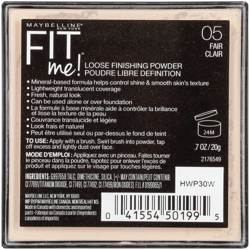 slide 5 of 5, Maybelline Fit Me Loose Powder - 5 Fair - 0.7oz, 0.7 oz