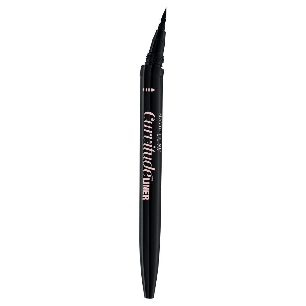 slide 3 of 4, Maybelline Curvitude Liner 410 Black, 0.027 fl oz