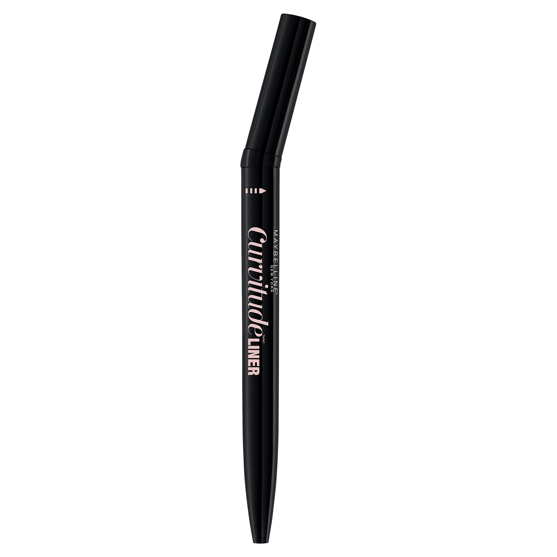 slide 1 of 4, Maybelline Curvitude Liner 410 Black, 0.027 fl oz