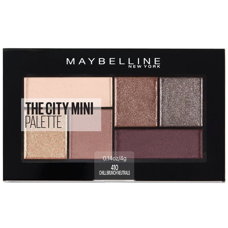 slide 1 of 6, Maybelline City Mini Eyeshadow Palette - Chill Brunch Neutrals - 0.14oz, 0.14 oz