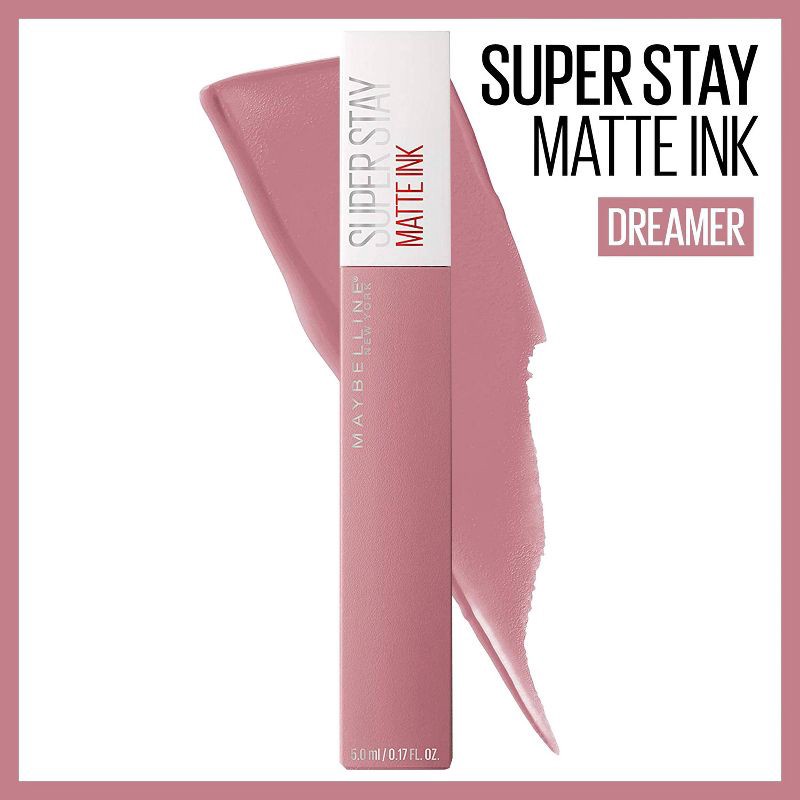 slide 2 of 7, Maybelline Super Stay Matte Ink Lip Color - 10 Dreamer - 0.17 fl oz, 0.17 fl oz