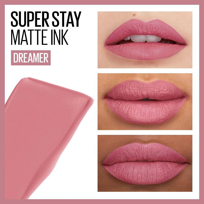 slide 3 of 7, Maybelline Super Stay Matte Ink Lip Color - 10 Dreamer - 0.17 fl oz, 0.17 fl oz