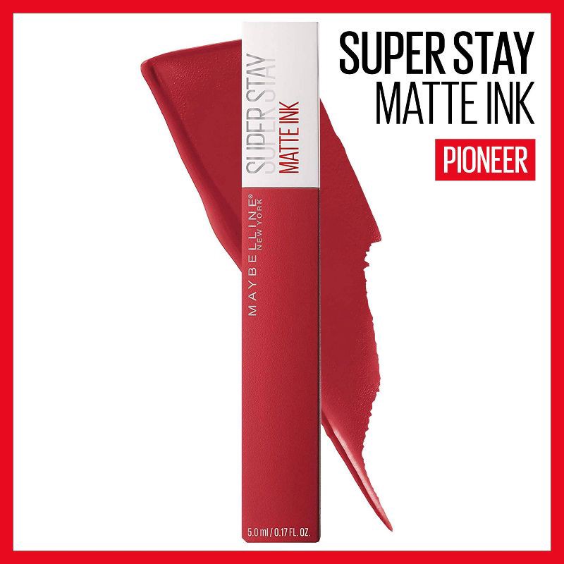 slide 2 of 7, Maybelline Super Stay Matte Ink Lip Color - 20 Pioneer - 0.17 fl oz, 0.17 fl oz