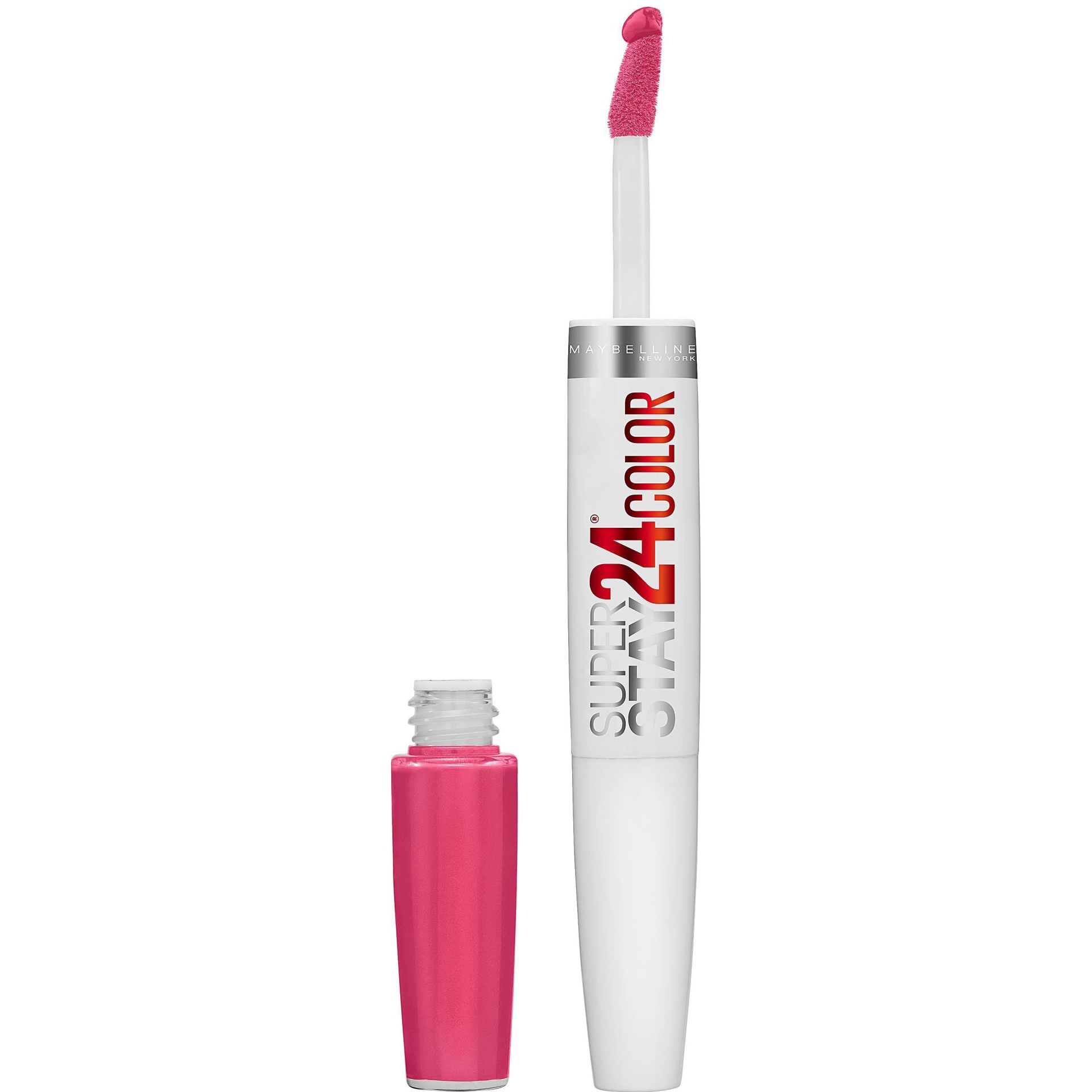 slide 1 of 3, Maybelline Super Stay 24 2-Step Long Lasting Liquid Lipstick - Pink Goes On - 0.14 fl oz, 0.14 fl oz