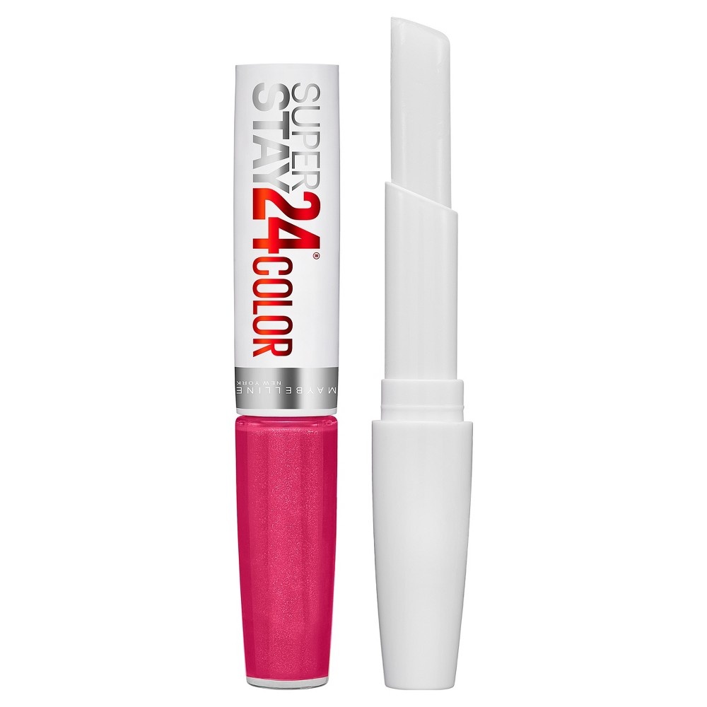 slide 2 of 4, Maybelline Super Stay 24 2 -Step Liquid Lipstick Makeup - 24/7 Fuchsia - 1 kit, 1 ct