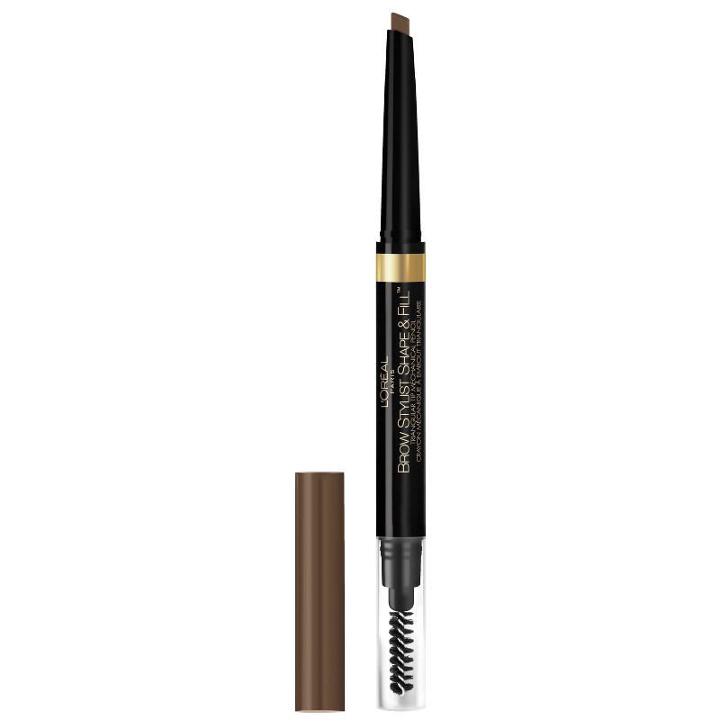 slide 1 of 4, L'Oreal Paris L'Oréal Paris Brow Stylist Shape & Fill Eyebrow Pencil - 415 Brunette - 0.008oz, 0.008 oz