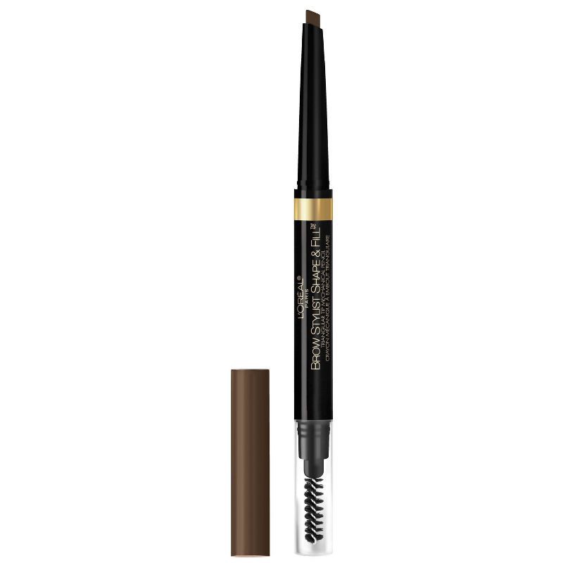 slide 1 of 4, L'Oreal Paris L'Oréal Paris Brow Stylist Shape & Fill Eyebrow Pencil - 420 Dark Brunette - 0.008oz, 0.008 oz