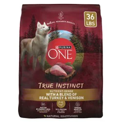 Purina ONE SmartBlend True Instinct Natural Real Turkey & Venison Flavor Dry Dog Food - 36lbs