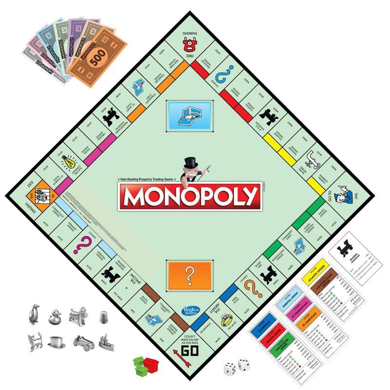 slide 3 of 9, Hasbro Monopoly Classic Board Game, 1 ct