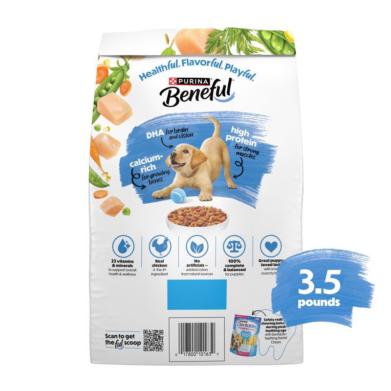 slide 10 of 13, Purina Beneful Healthy Puppy Real Chicken Flavor Dry Dog Food - 3.5lbs, 3.5 lb