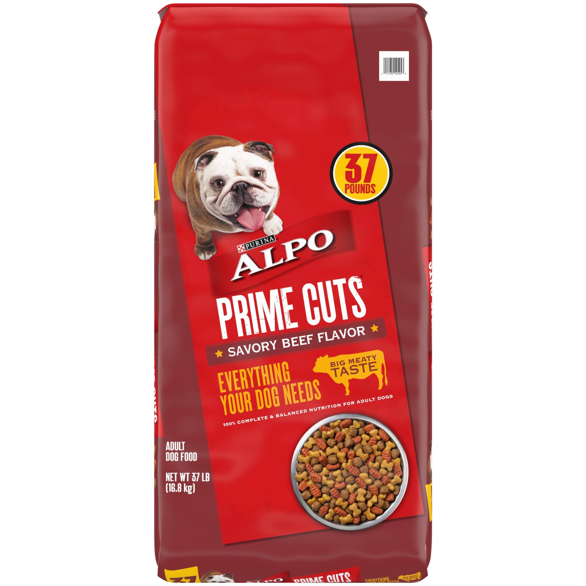 slide 1 of 7, Purina Alpo Prime Cuts Savory Beef Flavor Adult Complete & Balanced Dry Dog Food - 37lbs, 37 lb