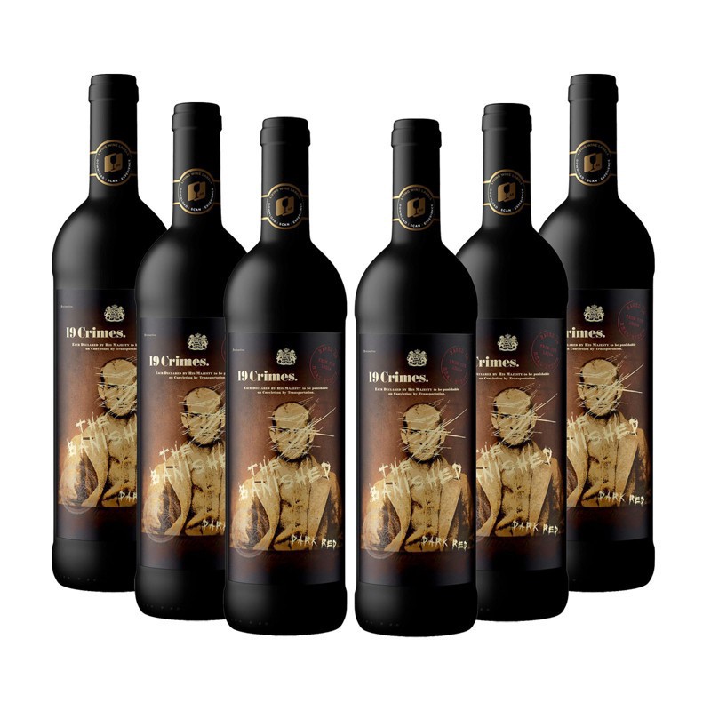 slide 3 of 4, 19 Crimes The Banished Dark Red Wine - 750ml Bottle, 750 ml