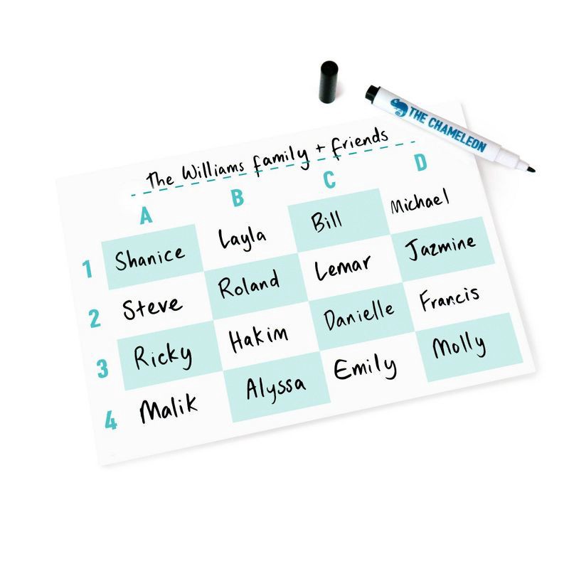 slide 5 of 8, The Chameleon Board Game: Social Skills Party Games for 3-8 Players with Cards, Dice & Instructions by Big Potato, 1 ct