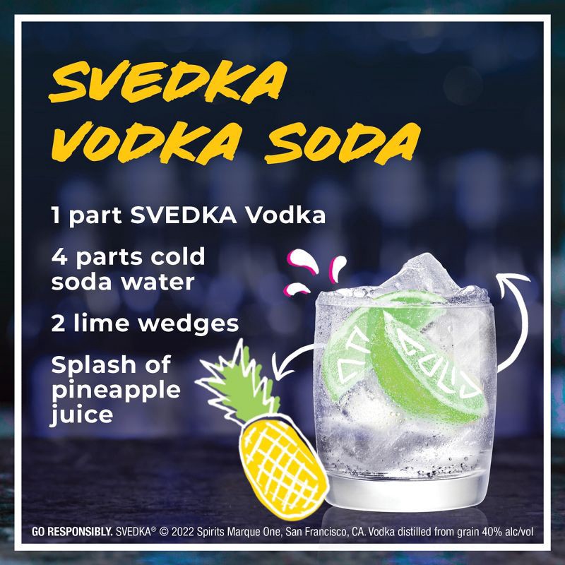 slide 4 of 7, SVEDKA Vodka - 375ml Plastic Bottle, 375 ml