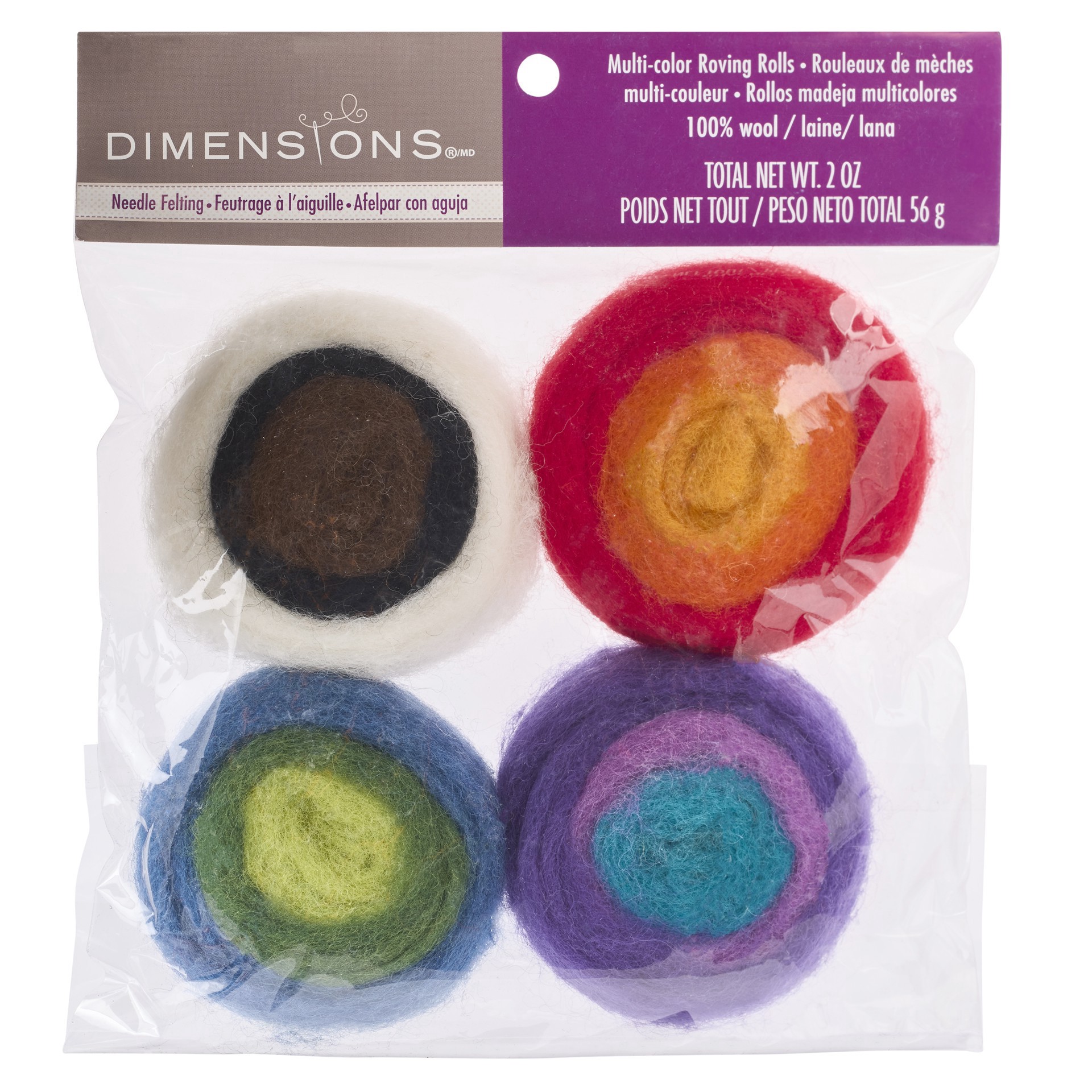 slide 2 of 3, Dimensions Brilliant Color Roving Rolls, 2 oz