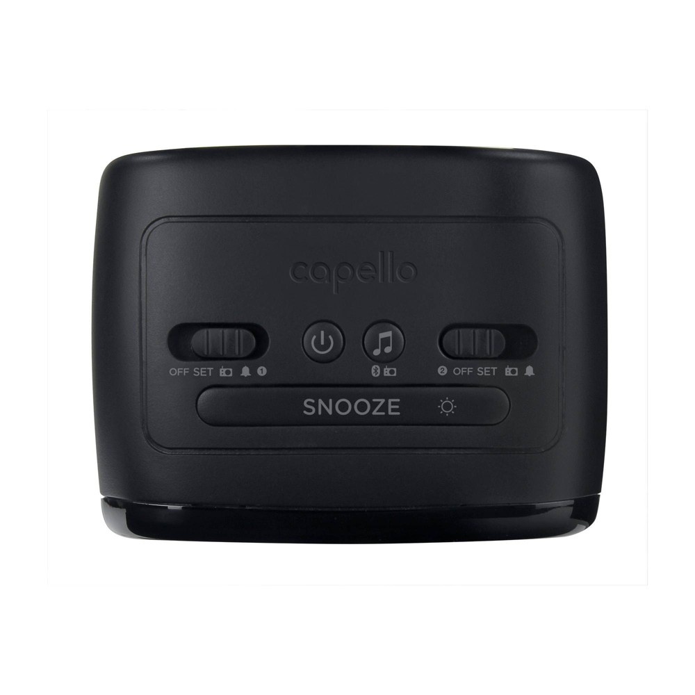 slide 3 of 3, CR60 Tune Clock Radio with Bluetooth Speaker - Black - Capello, 1 ct