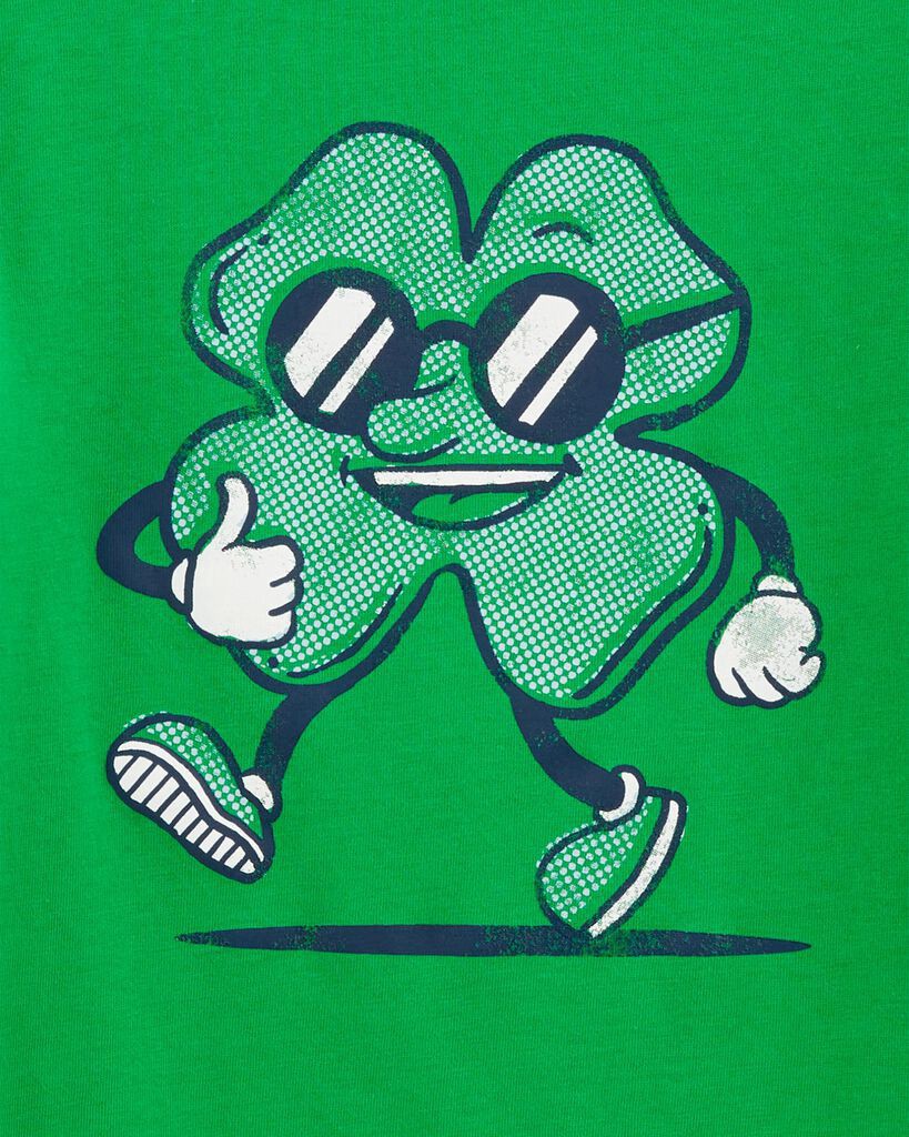 slide 2 of 2, Carter's Kid St. Patrick's Day Long-Sleeve Tee - Green Green S, 1 ct