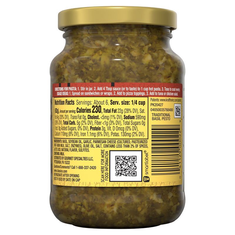 slide 2 of 9, Classico Pesto Pasta Sauce - 13.5oz, 13.5 oz