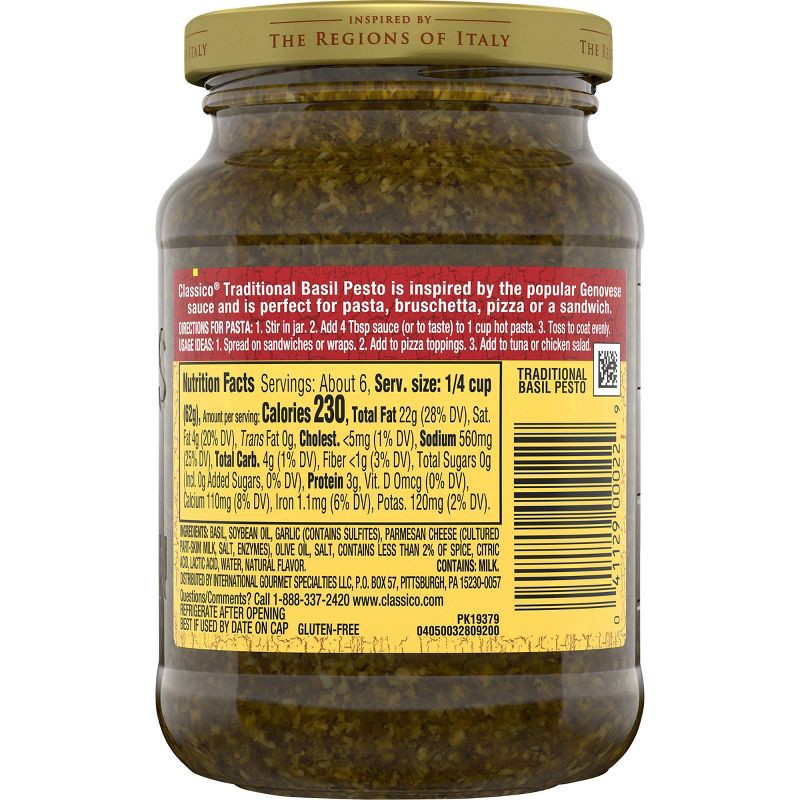 Classico Pesto Pasta Sauce 13.5oz 13.5 oz Shipt