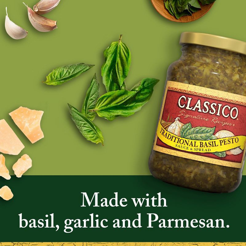 slide 3 of 9, Classico Pesto Pasta Sauce - 13.5oz, 13.5 oz