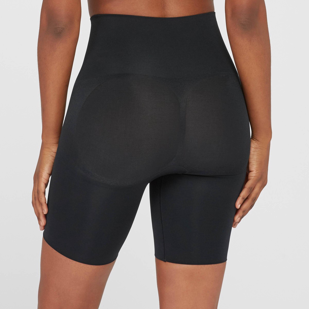 slide 2 of 3, ASSETS by SPANX Women's Remarkable Results Mid-Thigh Shaper - Black L, 1 ct