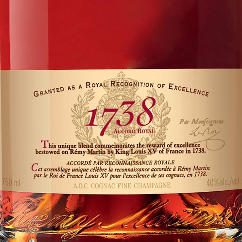 slide 8 of 20, Remy Martin 1738 Accord Royal Cognac - 750ml Bottle, 750 ml