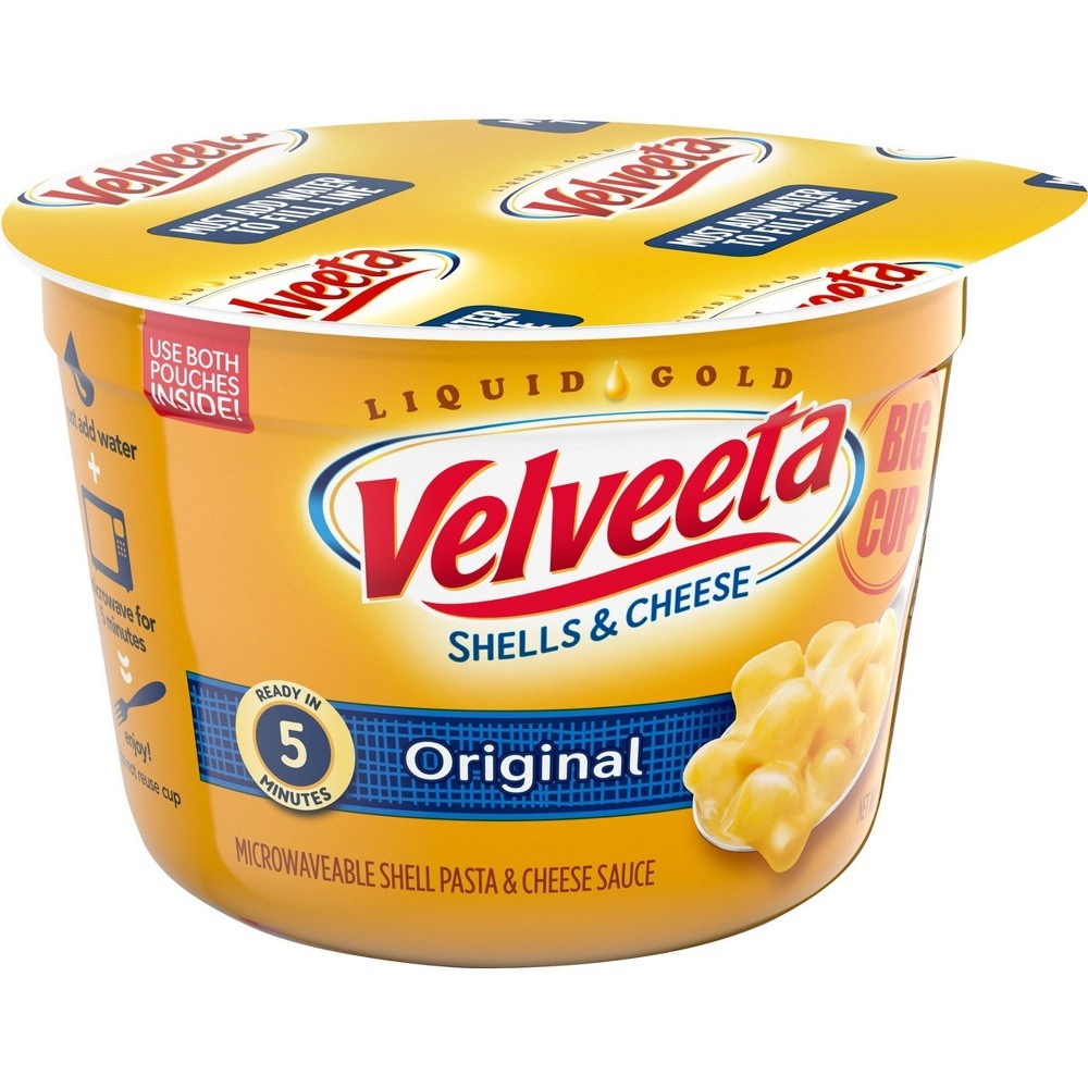 Velveeta Original Shells & Cheese Big Cup - Shop Pantry Meals at H-E-B