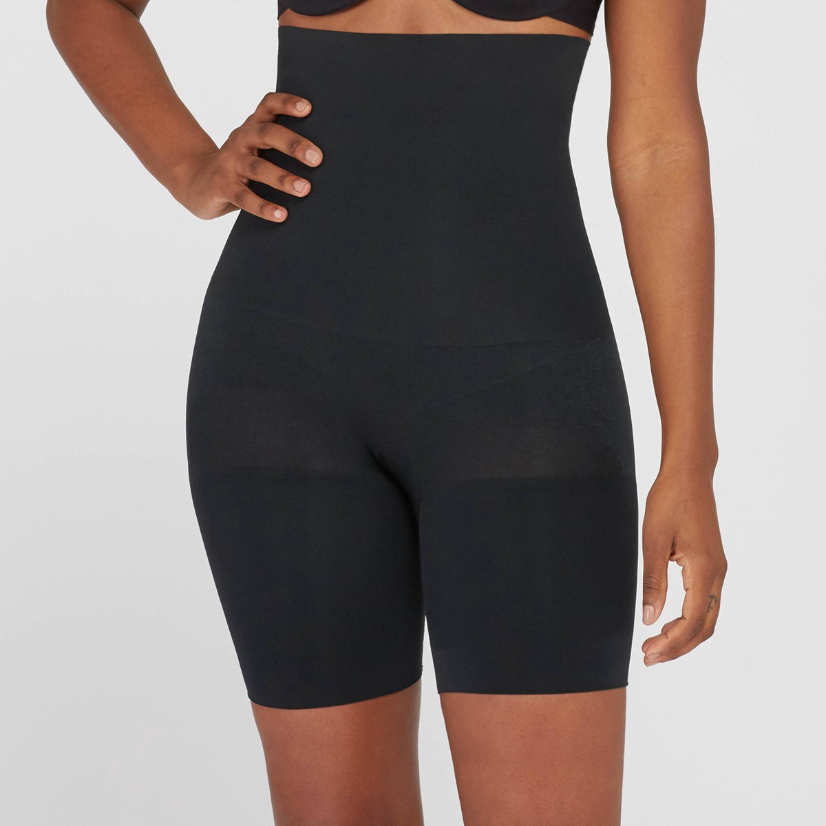 slide 1 of 5, ASSETS by SPANX Women's Remarkable Results High-Waist Mid-thigh Shaper - Black S, 1 ct