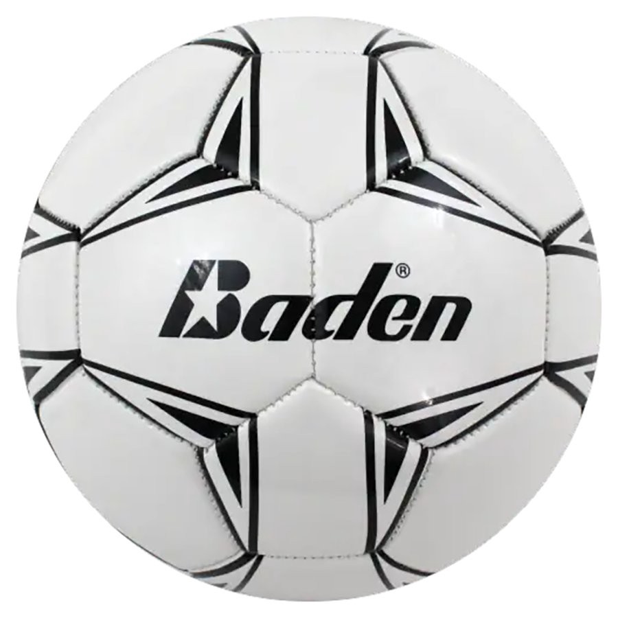 slide 1 of 1, Baden Black & White Size 4 Soccer Ball, 1 ct