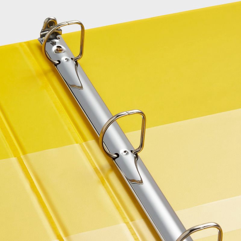 slide 3 of 3, 1" 3 Ring Binder Clear View Yellow - up&up™, 1 ct