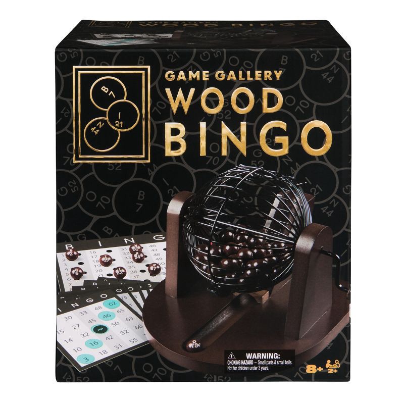 slide 1 of 9, Game Gallery Solid Wood Bingo, Styles May Vary, 1 ct
