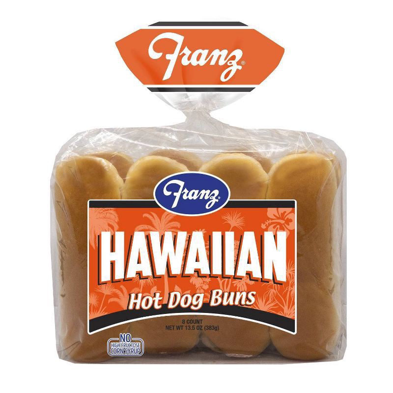 slide 1 of 1, Franz Hawaiian Hot Dog Buns 15oz,