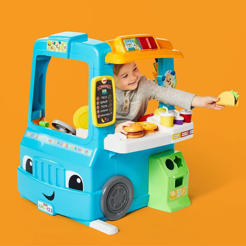 slide 3 of 17, Laugh & Learn Fisher-Price Laugh and Learn Servin' Up Fun Food Truck, 1 ct