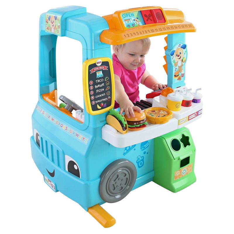 slide 14 of 17, Laugh & Learn Fisher-Price Laugh and Learn Servin' Up Fun Food Truck, 1 ct