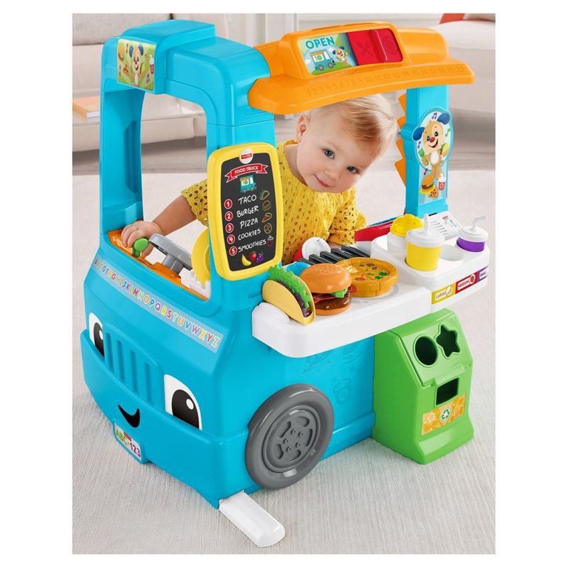 slide 16 of 17, Laugh & Learn Fisher-Price Laugh and Learn Servin' Up Fun Food Truck, 1 ct