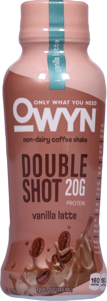 slide 14 of 14, OWYN Non-Dairy Vanilla Latte Coffee Shake 12 fl oz, 12 fl oz