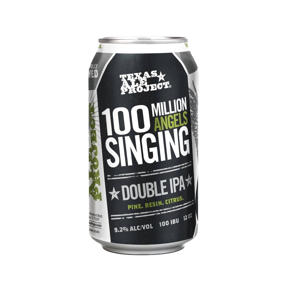 slide 2 of 2, Texas Ale Project 100 Million Angels Singing Double IPA Beer - 4pk/12 fl oz Cans, 4 ct; 12 fl oz