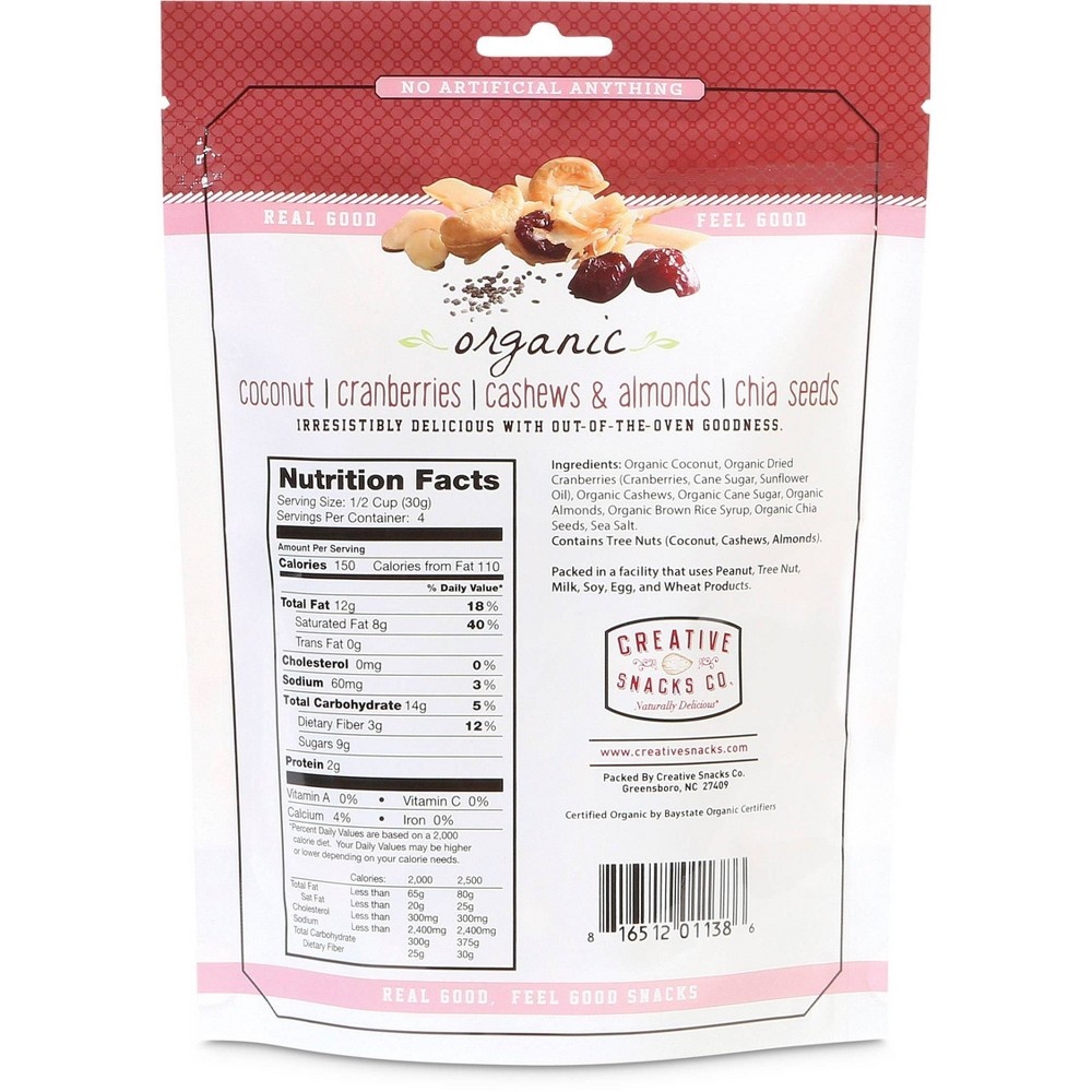 slide 2 of 4, Creative Snacks Co. Creative Snacks Coconut Cranberry, 4 oz