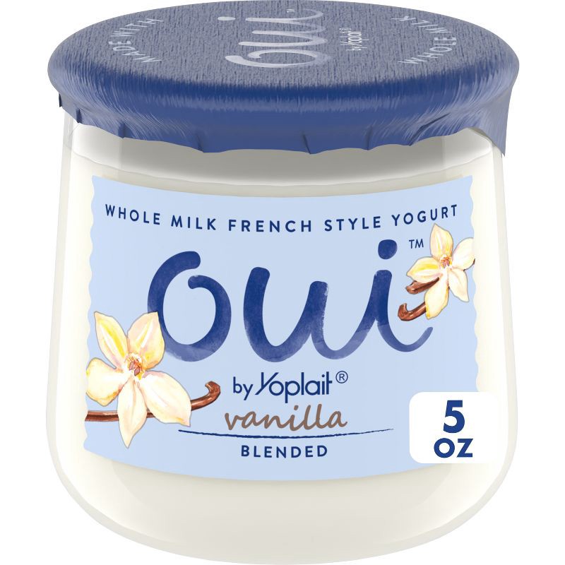 slide 1 of 12, Oui by Yoplait Vanilla Flavored French Style Yogurt - 5oz, 5 oz