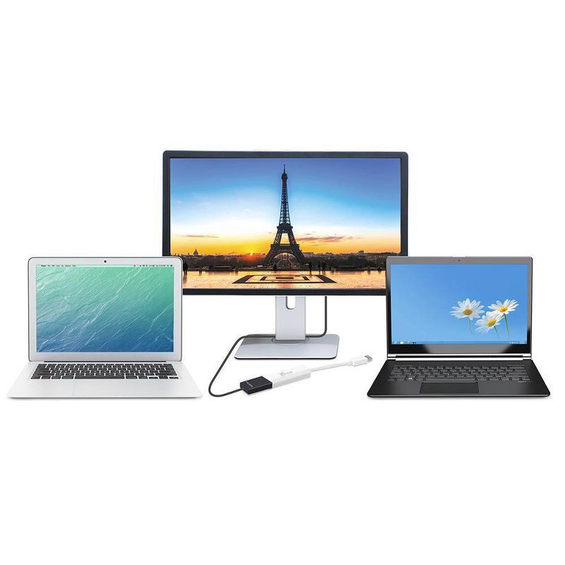 slide 4 of 6, j5create USB A 3.0 HDMI Adapter - White: Male-to-Male Connection, 7.63-Inch Length, 1 ct